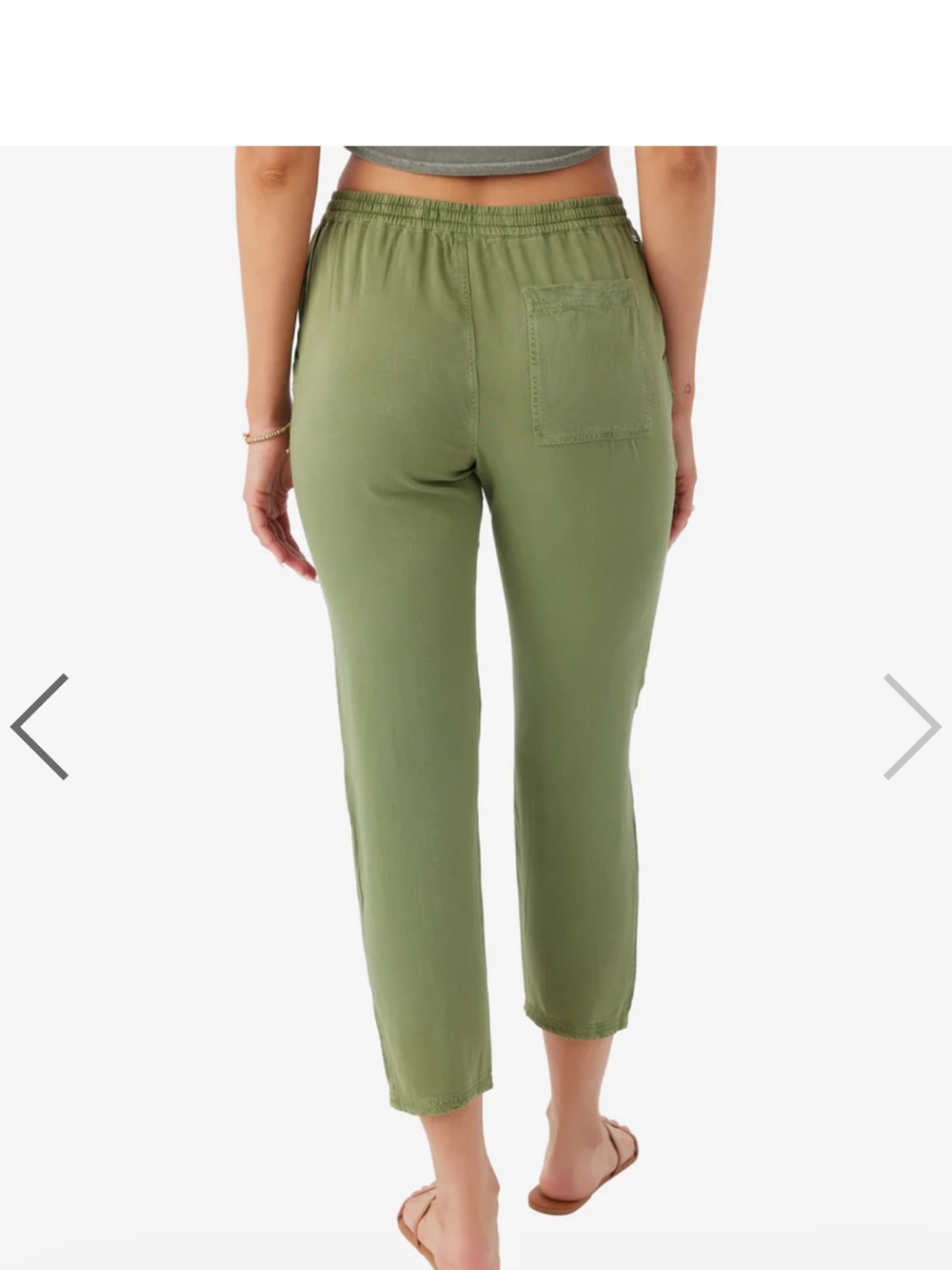 O'Neill Francina Pant in Oil Green Cropped | L | NWT - Picture 2 of 3